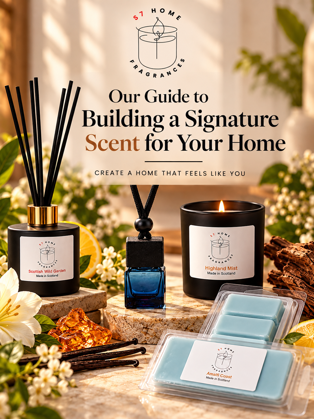 S7 Home Fragrances various products for blog about building a signature scent in your home