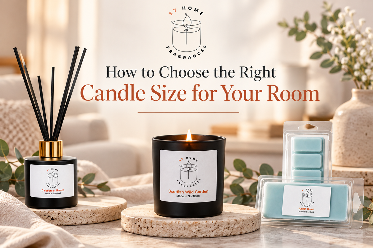 How to choose the right candle size for your room by S7 Home Fragrances