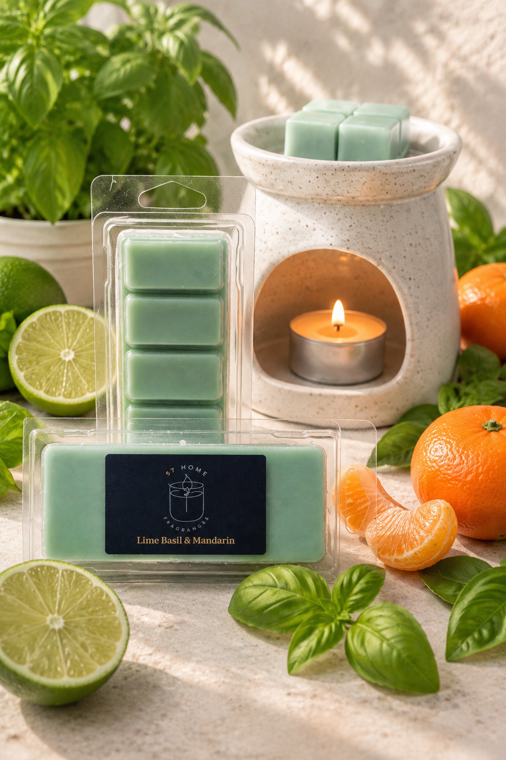 Lime Basil & Mandarin Wax Melt