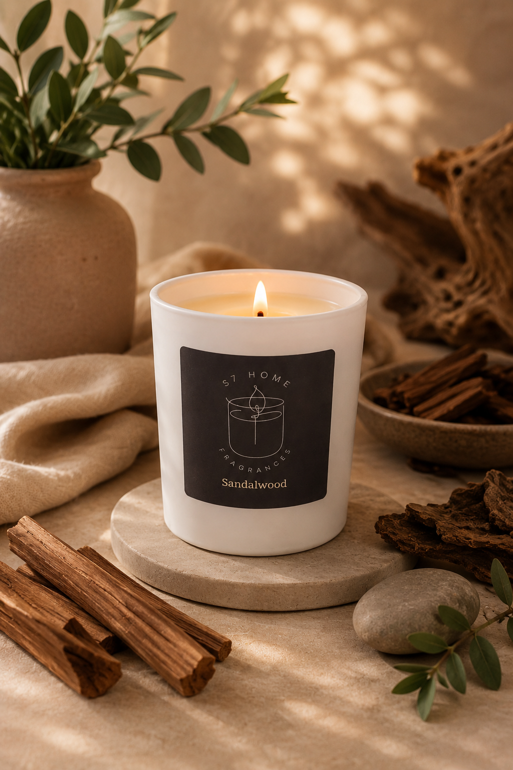Sandalwood Scented Candle