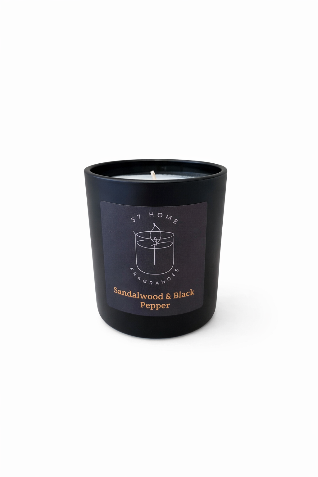 Sandalwood & Black Pepper Scented Candle