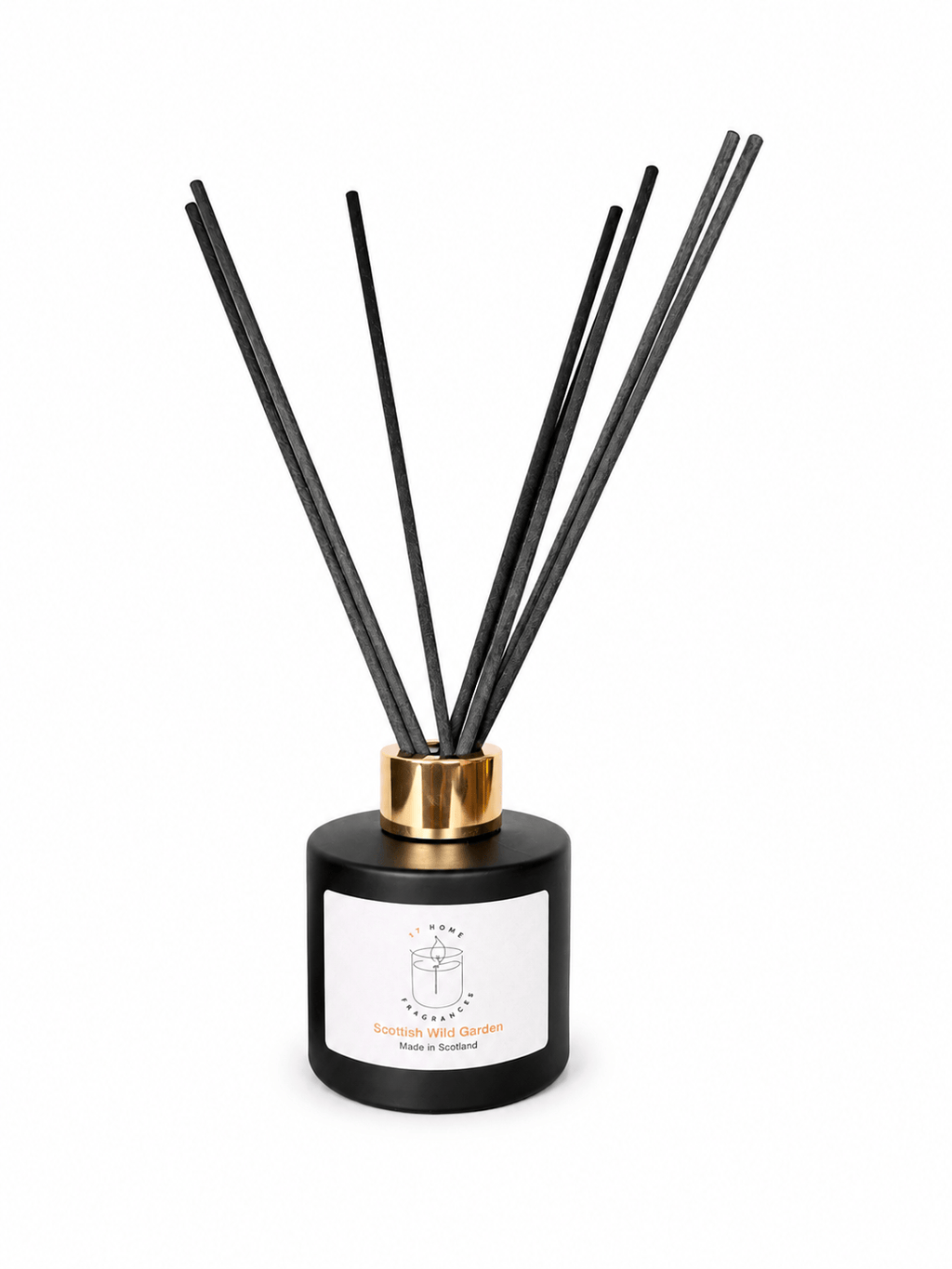 Scottish Wild Garden — a reed diffuser bottle on a white background